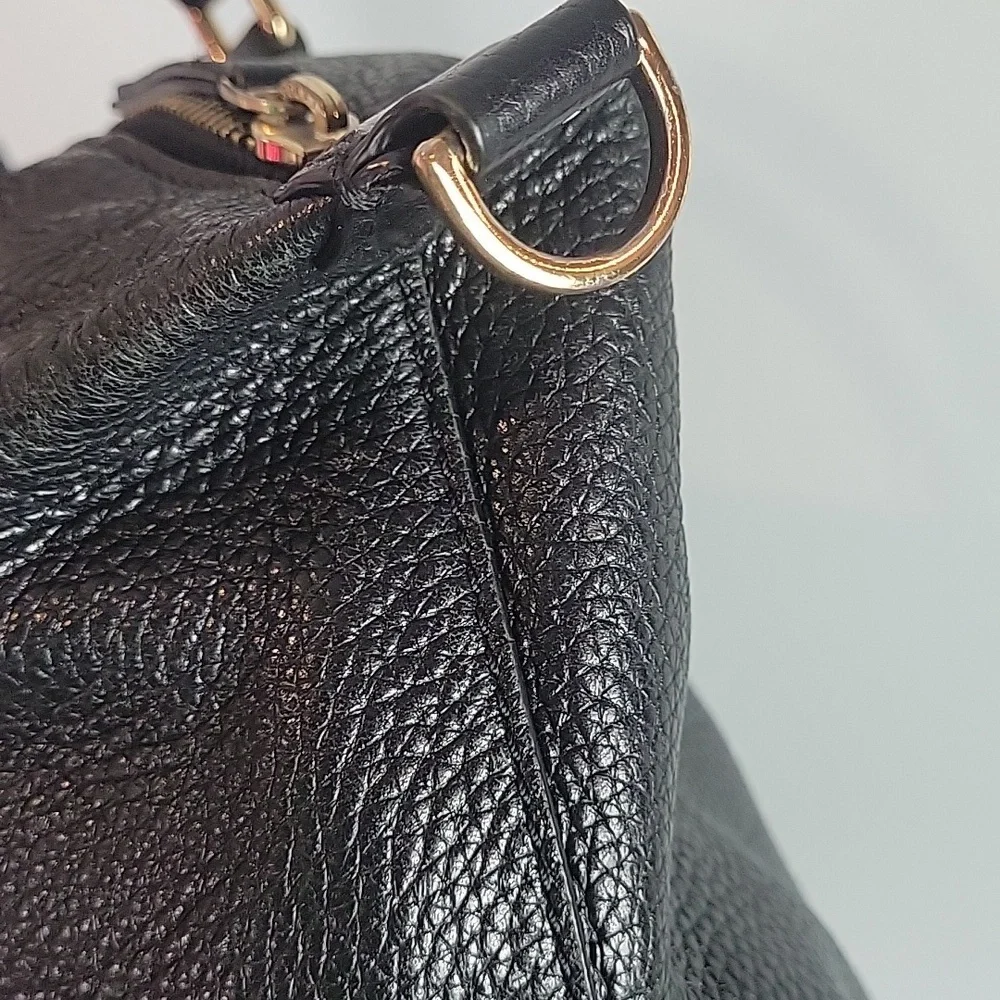 Tory Burch Carter Satchel black leather bag
